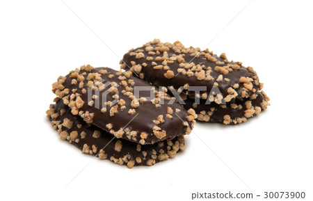 Cookies in chocolate isolated 30073900