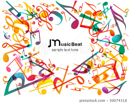 Music note background illustration Music note background illustration 30074318