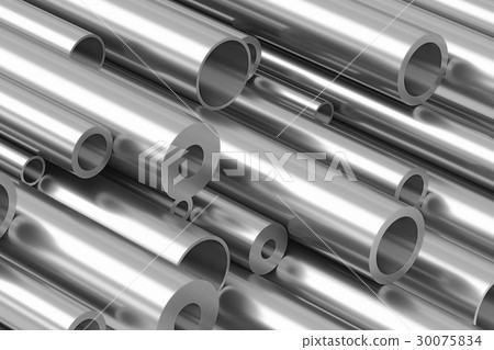 Many different copper pipes closeup Many different copper pipes closeup 30075834