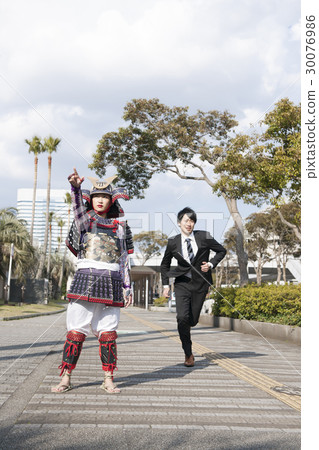 Total army woman president in armor and subordinate armor 30076986