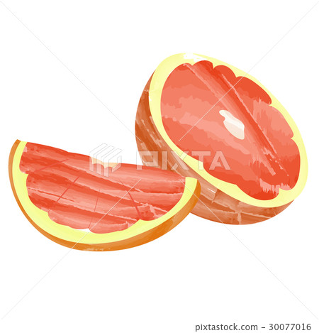 Isolated grapefruit cuts 30077016