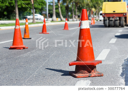 Road construction works 30077764