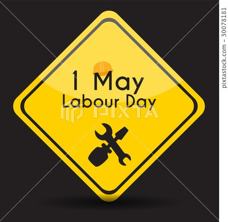 Labour Day 1 May Poster. Vector Illustration 30078181