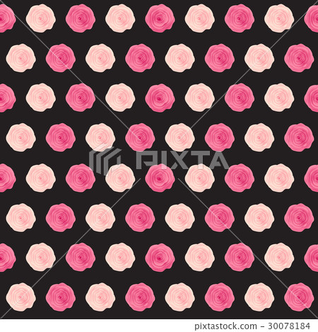Cute Rose Flower Seamless Pattern Background 30078184