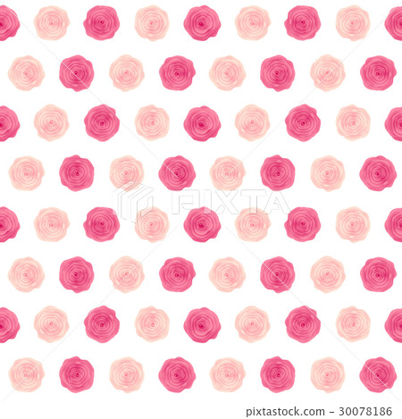 Cute Rose Flower Seamless Pattern Background 30078186