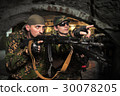 soldiers with an automatic assault rifles 30078205