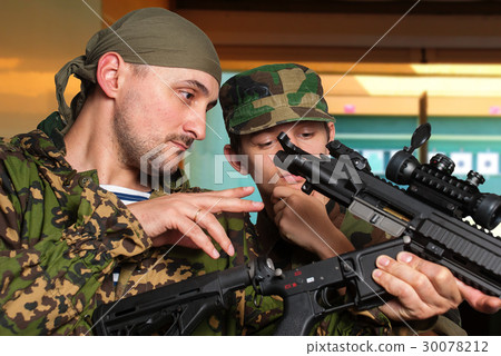 Training young soldier in dash Training young soldier in dash 30078212