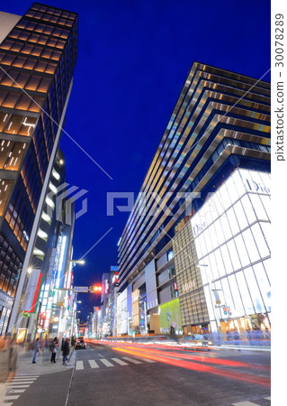 Night view of GINZA SIX 30078289