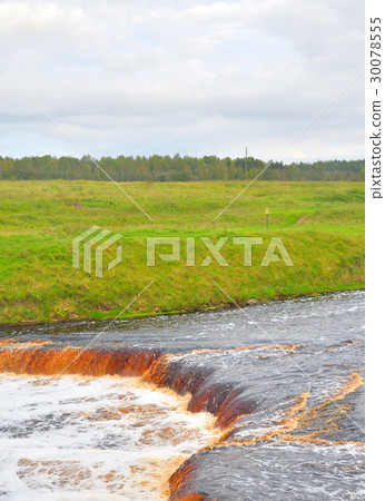 Small waterfall on Tosna River. Small waterfall on Tosna River. 30078555