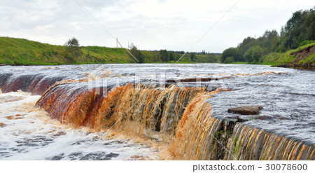 Small waterfall on Tosna River. Small waterfall on Tosna River. 30078600