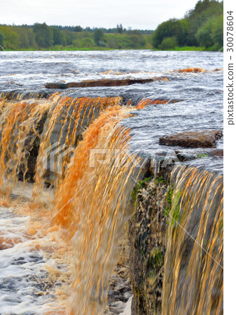 Small waterfall on Tosna River. Small waterfall on Tosna River. 30078604
