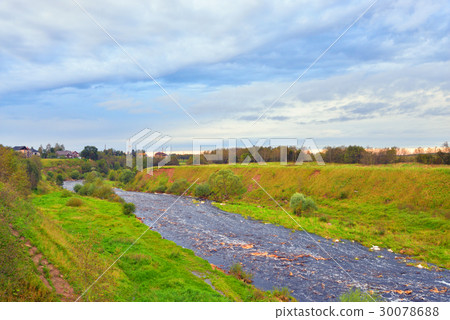View of the river Tosna. View of the river Tosna. 30078688
