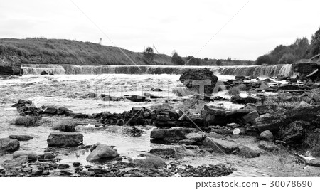 Small waterfall on Tosna River. Small waterfall on Tosna River. 30078690