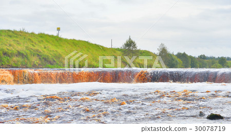 Small waterfall on Tosna River. Small waterfall on Tosna River. 30078719