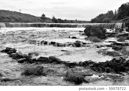Small waterfall on Tosna River. Small waterfall on Tosna River. 30078722