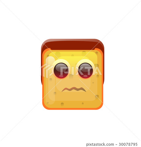 Smiling Emoticon Face Neutral Emotion Icon Smiling Emoticon Face Neutral Emotion Icon 30078795