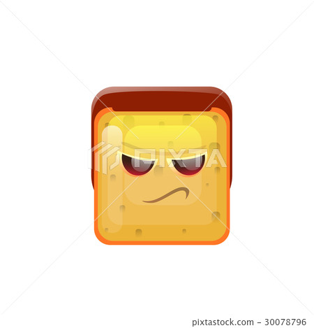 Smiling Emoticon Face Angry Emotion Icon 30078796