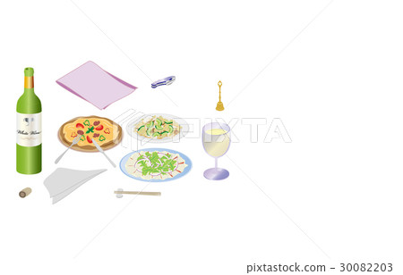 今天晚上白葡萄酒和生牛肉片 30082203