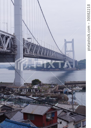 The streets of Seto Ohashi Bridge and Shimotsui 30082218