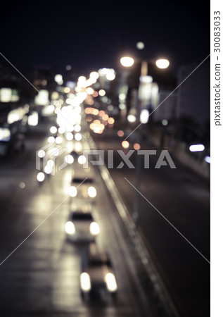 blur cars traffic on urban street tone vintage. blur cars traffic on urban street tone vintage. 30083033