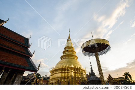 Pagoda in Wat Phra Haripunchai Lamphun,  30084568