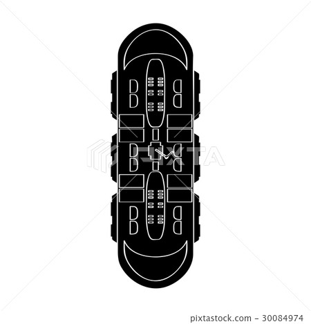 Isolated truck silhouette 30084974