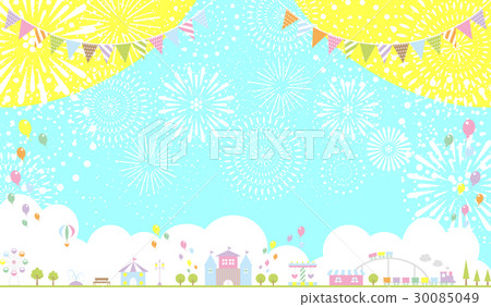 Amusement Park Fireworks Amusement Park Fireworks 30085049