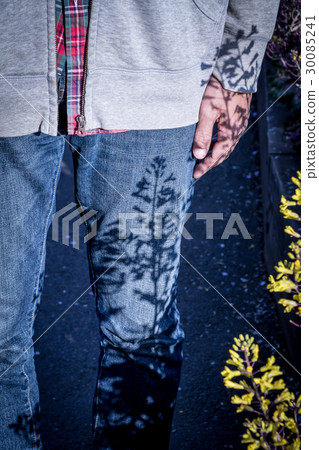 Rape blossom print jeans Rape blossom print jeans 30085241