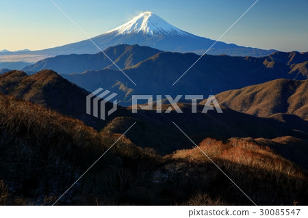 從大菩薩戒指·Hamaiba Maru附近看到的富士山 30085547