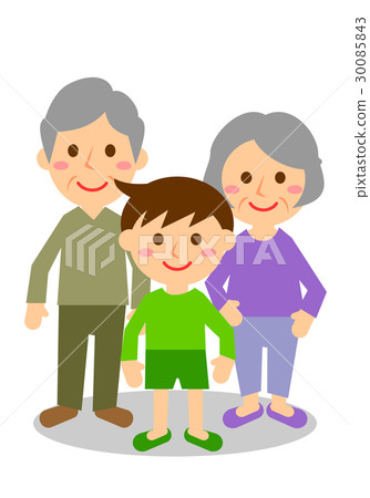 3 grandparents boys whole body 30085843
