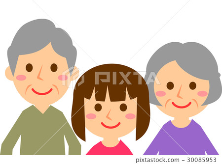 3 grandparents girls upper body 30085953