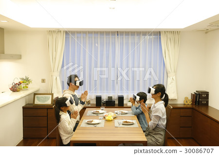 Family dinner VR experience 30086707