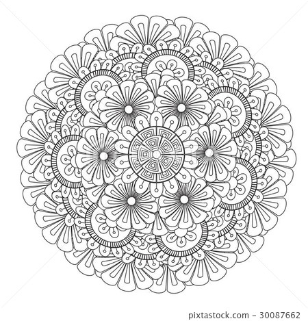 Flower Mandala vector illustration 30087662