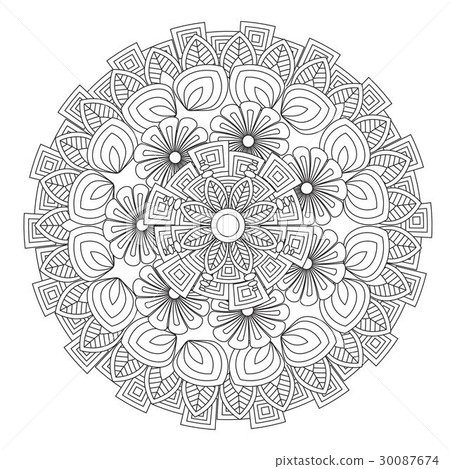 Flower Mandala vector illustration 30087674