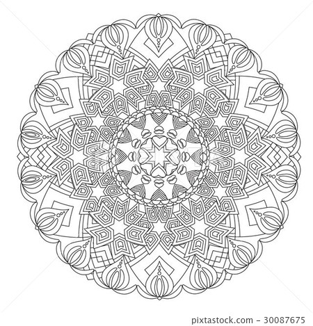 Flower Mandala vector illustration 30087675