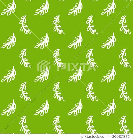 Natural Leaf Green Seamless Pattern 30087875