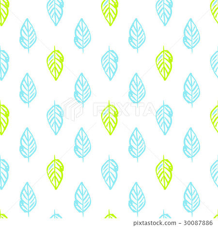 Nature Plants Brush Seamless Pattern Nature Plants Brush Seamless Pattern 30087886