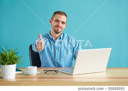 Businessman making gesture ok Businessman making gesture ok 30088091