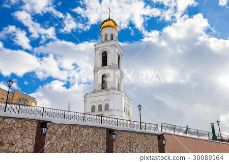 Belfry against the sky. Russian orthodox church Belfry against the sky. Russian orthodox church 30089164
