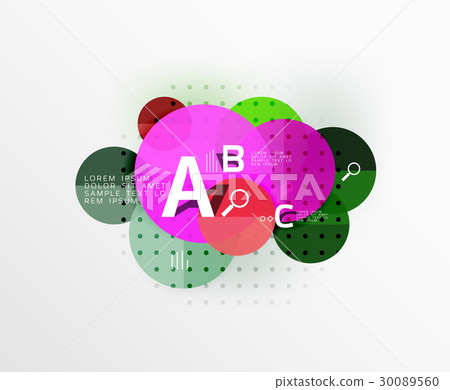 Round modern circle option infographic diagram Round modern circle option infographic diagram 30089560