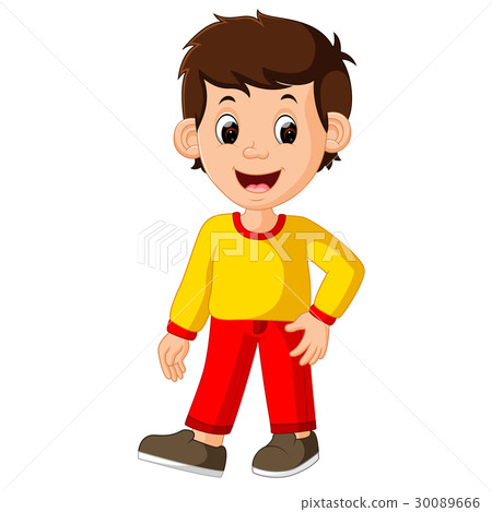Cute boy cartoon good posing 30089666