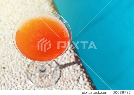 Cocktail Margarita near swim pool Cocktail Margarita near swim pool 30089782