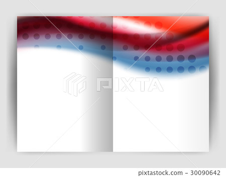 Blur wave business print template, abstract Blur wave business print template, abstract 30090642