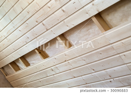 An interior view of unfinished home inside 30090883