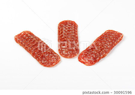 thin slices of salami 30091596