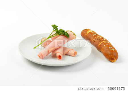 asparagus coated ham and roll 30091675