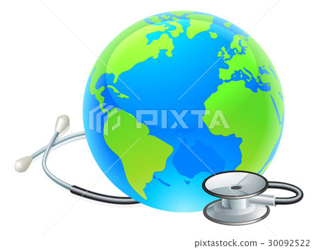 Stethoscope Earth World Globe Health Concept 30092522