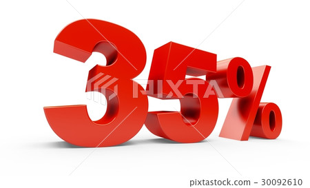 3D rendering shiny red discount 35 percent 30092610