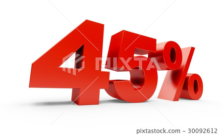 3D rendering shiny red discount 45 percent 30092612