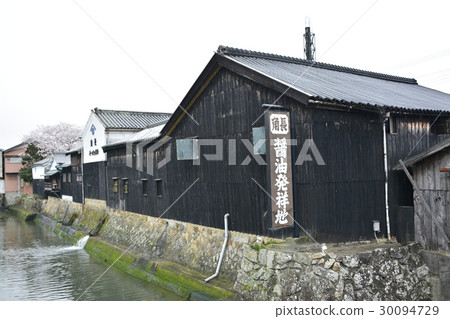 [和歌山縣湯淺]大仙護城河的街道 30094729